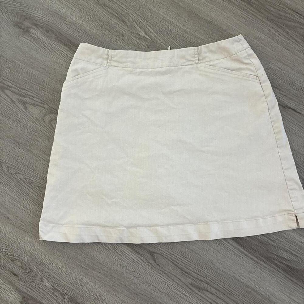 Nikegolf womens cream mini skirt